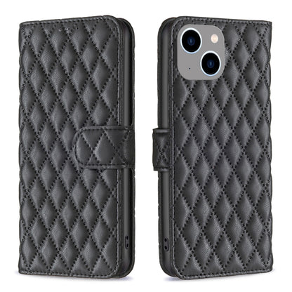 Diamond Lattice Wallet Flip Leather Phone Case, For iPhone 16, For iPhone 15 Pro Max, For iPhone 15 Pro, For iPhone 15 Plus, For iPhone 15