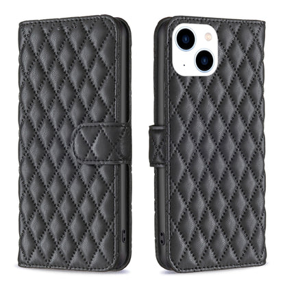 Diamond Lattice Wallet Flip Leather Phone Case, For iPhone 16, For iPhone 15 Pro Max, For iPhone 15 Pro, For iPhone 15 Plus, For iPhone 15