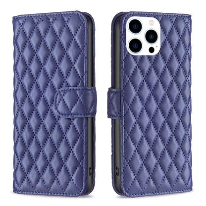 Diamond Lattice Wallet Flip Leather Phone Case, For iPhone 17e / 16e, For iPhone 17 Pro Max, For iPhone 17 Pro, For iPhone 17, For iPhone Air, For iPhone 16 Pro Max, For iPhone 16 Pro, For iPhone 16 Plus