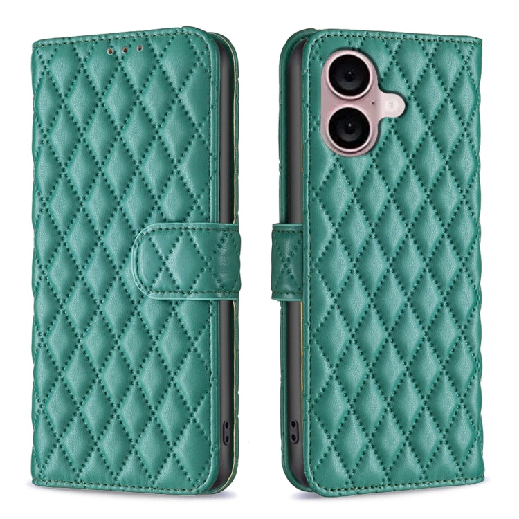 Diamond Lattice Wallet Flip Leather Phone Case, For iPhone 16, For iPhone 15 Pro Max, For iPhone 15 Pro, For iPhone 15 Plus, For iPhone 15