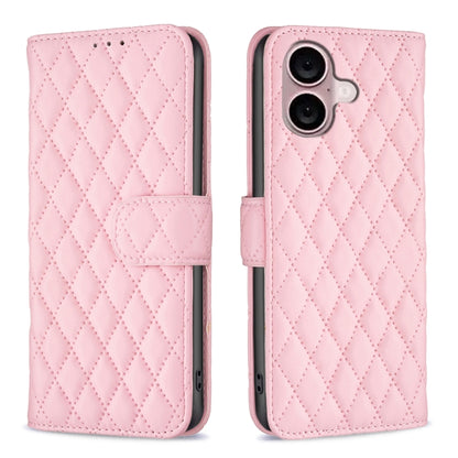 Diamond Lattice Wallet Flip Leather Phone Case, For iPhone 16, For iPhone 15 Pro Max, For iPhone 15 Pro, For iPhone 15 Plus, For iPhone 15