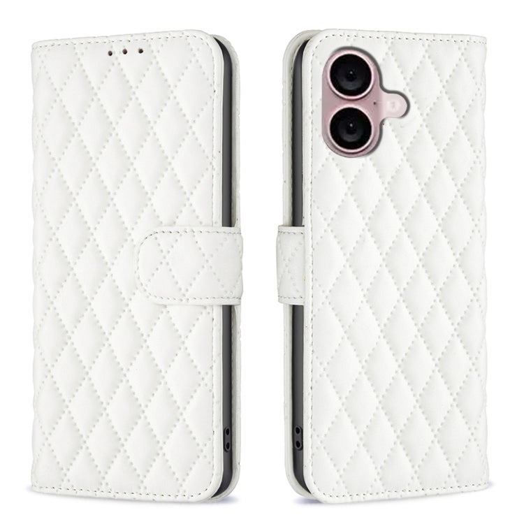 Diamond Lattice Wallet Flip Leather Phone Case, For iPhone 17e / 16e, For iPhone 17 Pro Max, For iPhone 17 Pro, For iPhone 17, For iPhone Air, For iPhone 16 Pro Max, For iPhone 16 Pro, For iPhone 16 Plus