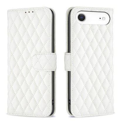Diamond Lattice Wallet Flip Leather Phone Case, For iPhone 17e / 16e, For iPhone 17 Pro Max, For iPhone 17 Pro, For iPhone 17, For iPhone Air, For iPhone 16 Pro Max, For iPhone 16 Pro, For iPhone 16 Plus