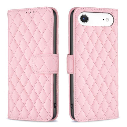 Diamond Lattice Wallet Flip Leather Phone Case, For iPhone 17e / 16e, For iPhone 17 Pro Max, For iPhone 17 Pro, For iPhone 17, For iPhone Air, For iPhone 16 Pro Max, For iPhone 16 Pro, For iPhone 16 Plus