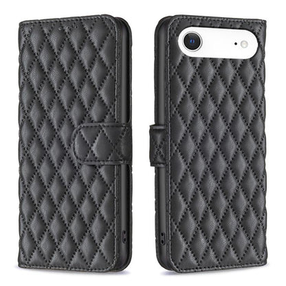 Diamond Lattice Wallet Flip Leather Phone Case, For iPhone 17e / 16e, For iPhone 17 Pro Max, For iPhone 17 Pro, For iPhone 17, For iPhone Air, For iPhone 16 Pro Max, For iPhone 16 Pro, For iPhone 16 Plus
