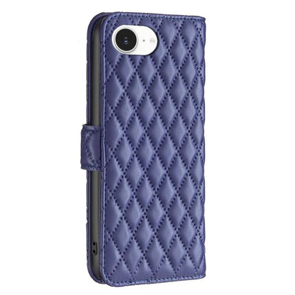 Diamond Lattice Wallet Flip Leather Phone Case, For iPhone 17e / 16e, For iPhone 17 Pro Max, For iPhone 17 Pro, For iPhone 17, For iPhone Air, For iPhone 16 Pro Max, For iPhone 16 Pro, For iPhone 16 Plus