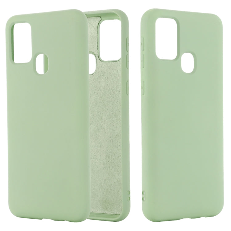 Pure Color Liquid Silicone Shockproof Full Coverage Case, For Huawei Honor X10 5G, For Samsung Galaxy A21s