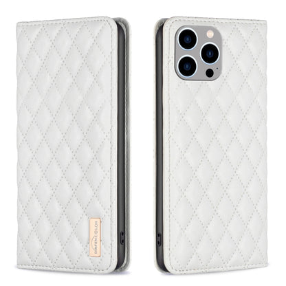 Diamond Lattice Magnetic Leather Flip Phone Case, For iPhone 15 Pro Max, For iPhone 15 Pro, For iPhone 15 Plus, For iPhone 15