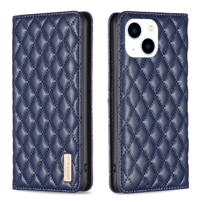 Diamond Lattice Magnetic Leather Flip Phone Case, For iPhone 15 Pro Max, For iPhone 15 Pro, For iPhone 15 Plus, For iPhone 15