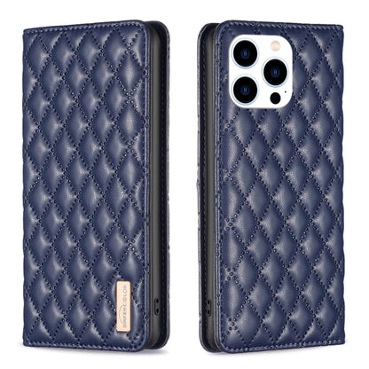 Diamond Lattice Magnetic Leather Flip Phone Case, For iPhone 17 Pro Max, For iPhone 17 Pro, For iPhone 17, For iPhone Air, For iPhone 16 Pro Max, For iPhone 16 Pro, For iPhone 16 Plus, For iPhone 16