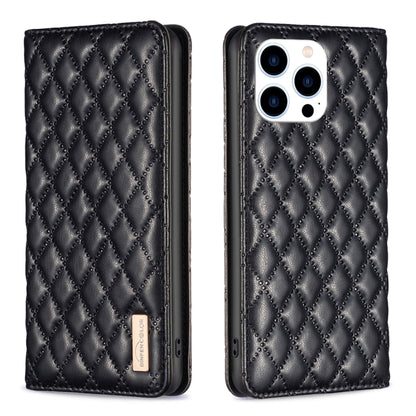 Diamond Lattice Magnetic Leather Flip Phone Case, For iPhone 17 Pro Max, For iPhone 17 Pro, For iPhone 17, For iPhone Air, For iPhone 16 Pro Max, For iPhone 16 Pro, For iPhone 16 Plus, For iPhone 16