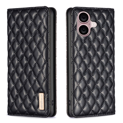 Diamond Lattice Magnetic Leather Flip Phone Case, For iPhone 17 Pro Max, For iPhone 17 Pro, For iPhone 17, For iPhone Air, For iPhone 16 Pro Max, For iPhone 16 Pro, For iPhone 16 Plus, For iPhone 16