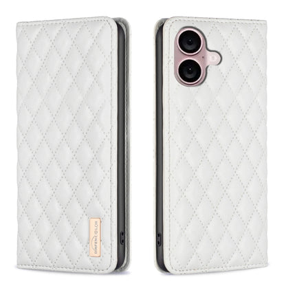 Diamond Lattice Magnetic Leather Flip Phone Case, For iPhone 17 Pro Max, For iPhone 17 Pro, For iPhone 17, For iPhone Air, For iPhone 16 Pro Max, For iPhone 16 Pro, For iPhone 16 Plus, For iPhone 16