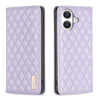 Diamond Lattice Magnetic Leather Flip Phone Case, For iPhone 17 Pro Max, For iPhone 17 Pro, For iPhone 17, For iPhone Air, For iPhone 16 Pro Max, For iPhone 16 Pro, For iPhone 16 Plus, For iPhone 16