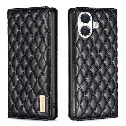 Diamond Lattice Magnetic Leather Flip Phone Case, For iPhone 17 Pro Max, For iPhone 17 Pro, For iPhone 17, For iPhone Air, For iPhone 16 Pro Max, For iPhone 16 Pro, For iPhone 16 Plus, For iPhone 16
