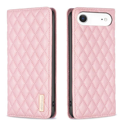Diamond Lattice Magnetic Leather Flip Phone Case, For iPhone 17 Pro Max, For iPhone 17 Pro, For iPhone 17, For iPhone Air, For iPhone 16 Pro Max, For iPhone 16 Pro, For iPhone 16 Plus, For iPhone 16