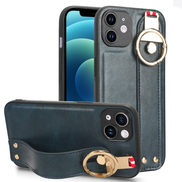 Wristband Leather Back Phone Case, For iPhone 12 mini