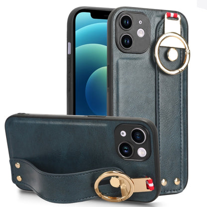 Wristband Leather Back Phone Case, For iPhone 12 mini