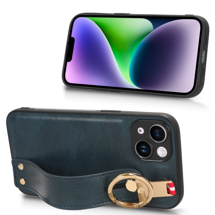 Wristband Leather Back Phone Case, For iPhone 12 mini