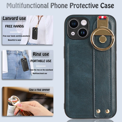 Wristband Leather Back Phone Case, For iPhone 12 mini
