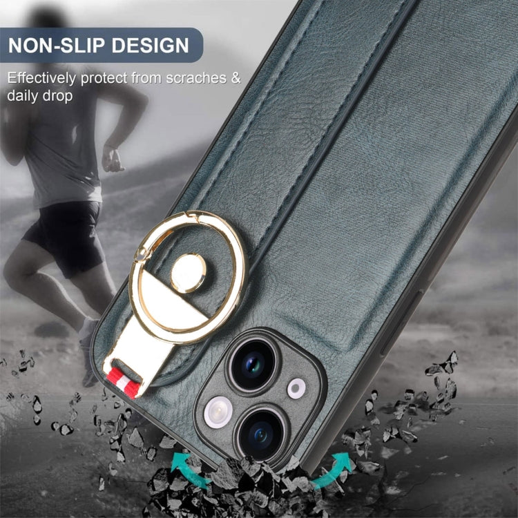 Wristband Leather Back Phone Case, For iPhone 12 mini