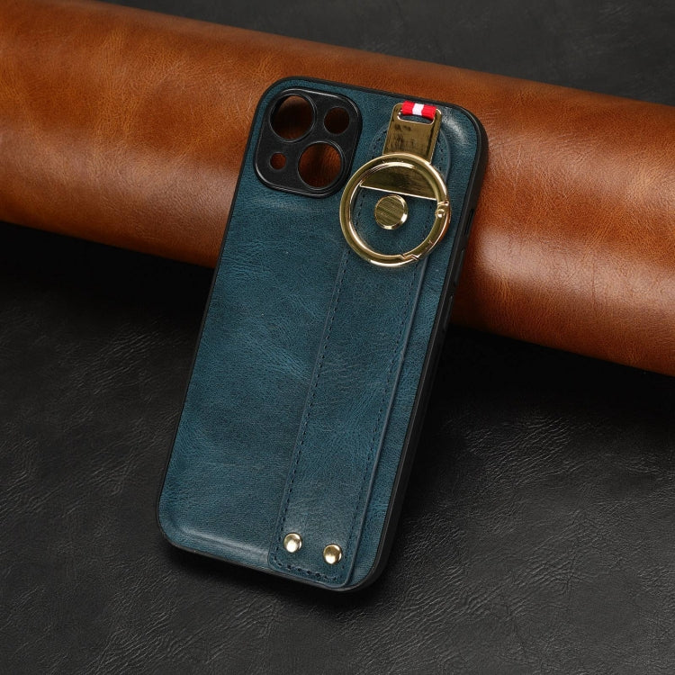 Wristband Leather Back Phone Case, For iPhone 12 mini