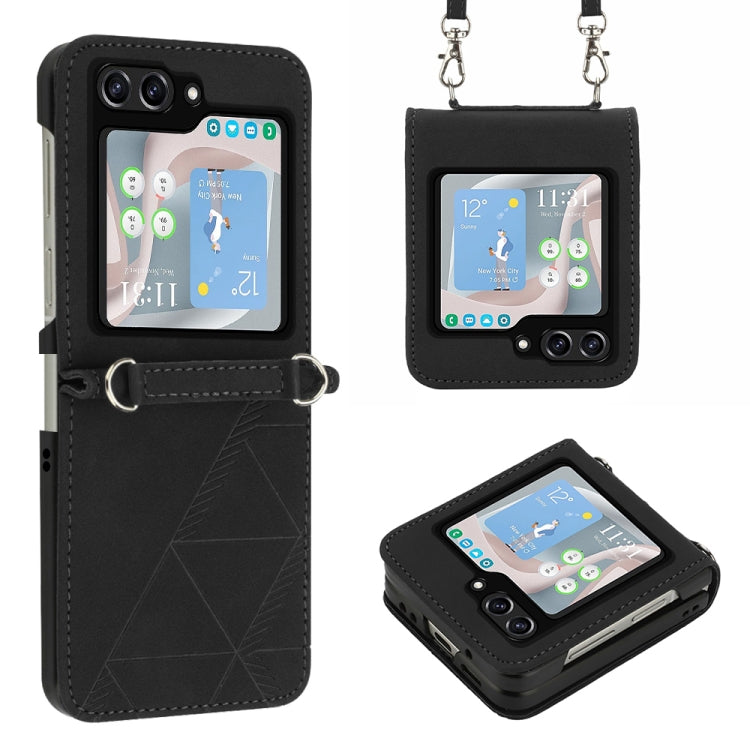 Crossbody 3D Embossed Flip Leather Phone Case, For Samsung Galaxy A25 5G / A24, For Samsung Galaxy A15, For Samsung Galaxy Z Fold5 5G, For Samsung Galaxy A05, For Samsung Galaxy Z Flip5 5G, For Samsung Galaxy S23 FE 5G, For Samsung Galaxy A05s