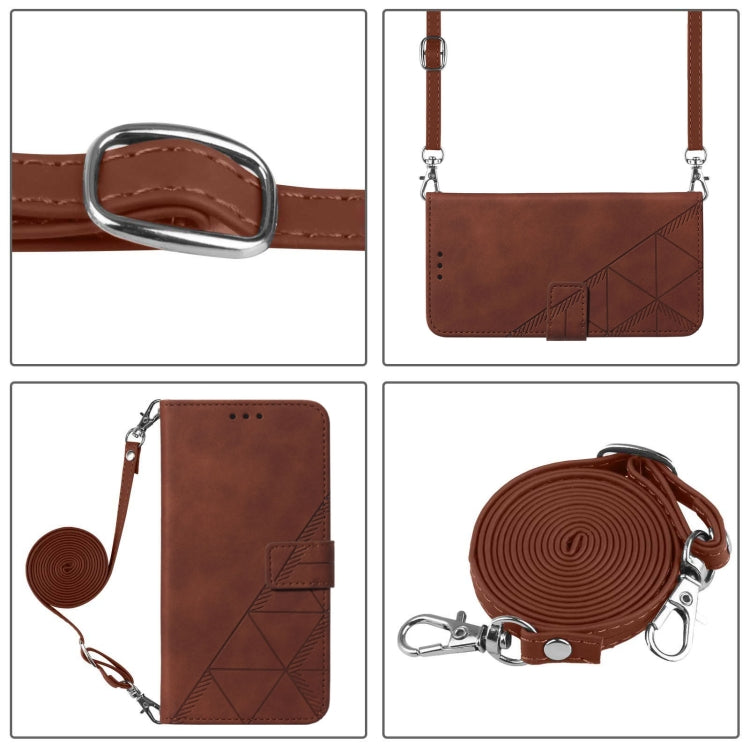 Crossbody 3D Embossed Flip Leather Phone Case, For Samsung Galaxy A25 5G / A24, For Samsung Galaxy A15, For Samsung Galaxy Z Fold5 5G, For Samsung Galaxy A05, For Samsung Galaxy Z Flip5 5G, For Samsung Galaxy S23 FE 5G, For Samsung Galaxy A05s