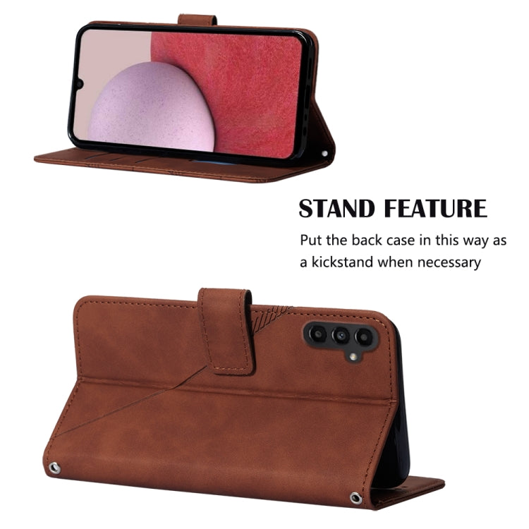 Crossbody 3D Embossed Flip Leather Phone Case, For Samsung Galaxy A25 5G / A24, For Samsung Galaxy A15, For Samsung Galaxy Z Fold5 5G, For Samsung Galaxy A05, For Samsung Galaxy Z Flip5 5G, For Samsung Galaxy S23 FE 5G, For Samsung Galaxy A05s