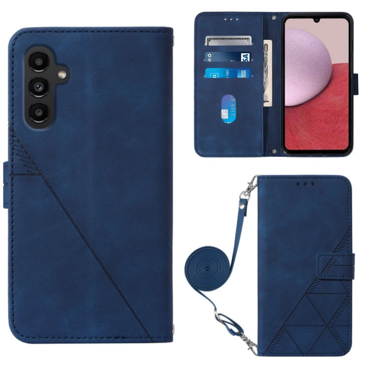Crossbody 3D Embossed Flip Leather Phone Case, For Samsung Galaxy A15, For Samsung Galaxy Z Fold5 5G, For Samsung Galaxy A25 5G / A24, For Samsung Galaxy S23 FE 5G, For Samsung Galaxy A05, For Samsung Galaxy Z Flip5 5G, For Samsung Galaxy A05s