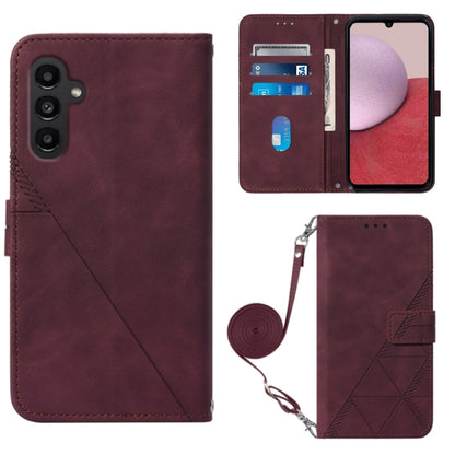 Crossbody 3D Embossed Flip Leather Phone Case, For Samsung Galaxy A15, For Samsung Galaxy Z Fold5 5G, For Samsung Galaxy A25 5G / A24, For Samsung Galaxy S23 FE 5G, For Samsung Galaxy A05, For Samsung Galaxy Z Flip5 5G, For Samsung Galaxy A05s