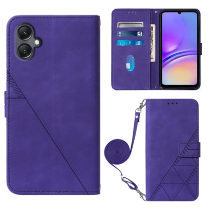 Crossbody 3D Embossed Flip Leather Phone Case, For Samsung Galaxy A15, For Samsung Galaxy Z Fold5 5G, For Samsung Galaxy A25 5G / A24, For Samsung Galaxy S23 FE 5G, For Samsung Galaxy A05, For Samsung Galaxy Z Flip5 5G, For Samsung Galaxy A05s