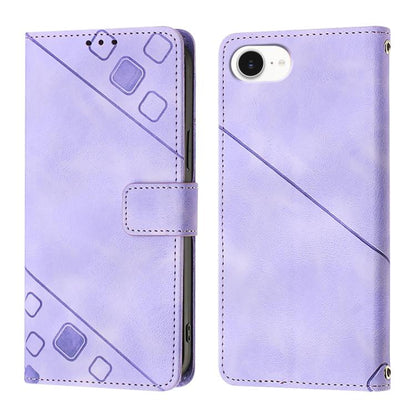 Skin-feel Embossed Leather Phone Case, For iPhone 17 Pro Max, For iPhone 17 Pro, For iPhone 17, For iPhone Air, For iPhone SE 2024, For iPhone 16 Pro Max, For iPhone 16 Pro, For iPhone 16 Plus