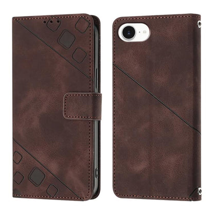 Skin-feel Embossed Leather Phone Case, For iPhone 17 Pro Max, For iPhone 17 Pro, For iPhone 17, For iPhone Air, For iPhone SE 2024, For iPhone 16 Pro Max, For iPhone 16 Pro, For iPhone 16 Plus