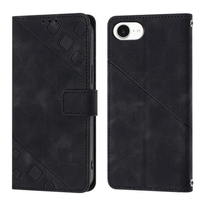 Skin-feel Embossed Leather Phone Case, For iPhone 17 Pro Max, For iPhone 17 Pro, For iPhone 17, For iPhone Air, For iPhone SE 2024, For iPhone 16 Pro Max, For iPhone 16 Pro, For iPhone 16 Plus