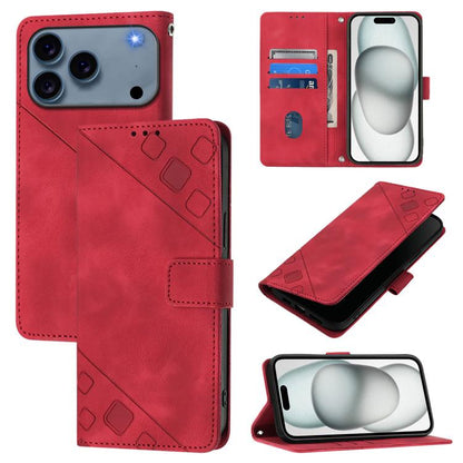 Skin-feel Embossed Leather Phone Case, For iPhone 17 Pro Max, For iPhone 17 Pro, For iPhone 17, For iPhone Air, For iPhone SE 2024, For iPhone 16 Pro Max, For iPhone 16 Pro, For iPhone 16 Plus