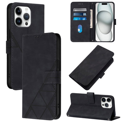 Crossbody 3D Embossed Flip Leather Phone Case, For iPhone 16e / 17e, For iPhone 17 Pro Max, For iPhone 17 Pro, For iPhone 17, For iPhone Air, For iPhone 16 Pro Max, For iPhone 16 Pro, For iPhone 16 Plus