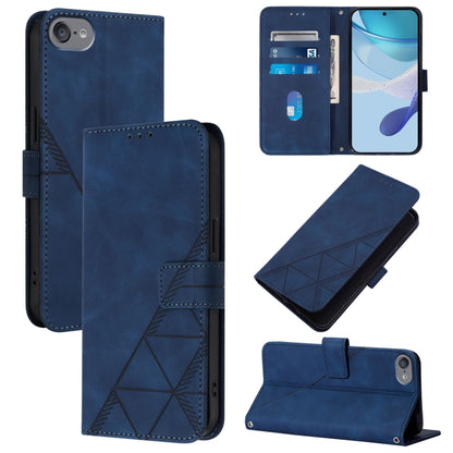 Crossbody 3D Embossed Flip Leather Phone Case, For iPhone 16, For iPhone 15 Pro Max, For iPhone 15 Pro, For iPhone 15 Plus, For iPhone 15, For iPod Touch 7 / 6 / 5