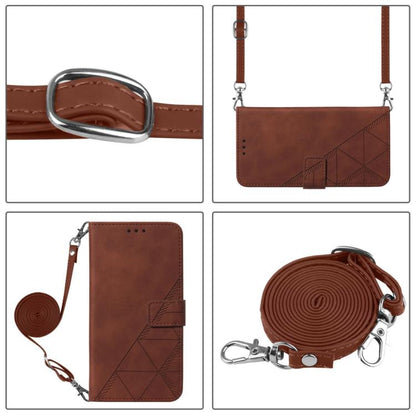 Crossbody 3D Embossed Flip Leather Phone Case, For iPhone 16e / 17e, For iPhone 17 Pro Max, For iPhone 17 Pro, For iPhone 17, For iPhone Air, For iPhone 16 Pro Max, For iPhone 16 Pro, For iPhone 16 Plus