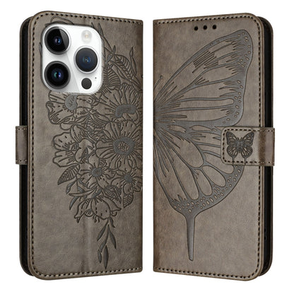 Embossed Butterfly Leather Phone Case, For iPhone 16 Pro, For iPhone 16 Plus, For iPhone 16, For iPhone 15 Pro Max, For iPhone 15 Pro, For iPhone 15 Plus
