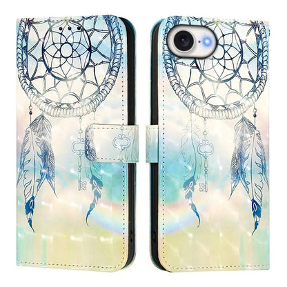 3D Painting Horizontal Flip Leather Phone Case, For iPhone 17e / 16e, For iPhone 17 Pro Max, For iPhone 17 Pro, For iPhone 17, For iPhone Air, For iPhone 16 Pro Max