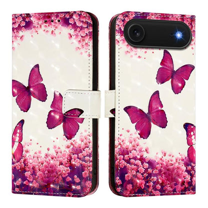 3D Painting Horizontal Flip Leather Phone Case, For iPhone 17e / 16e, For iPhone 17 Pro Max, For iPhone 17 Pro, For iPhone 17, For iPhone Air, For iPhone 16 Pro Max