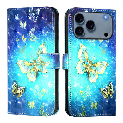 3D Painting Horizontal Flip Leather Phone Case, For iPhone 17e / 16e, For iPhone 17 Pro Max, For iPhone 17 Pro, For iPhone 17, For iPhone Air, For iPhone 16 Pro Max