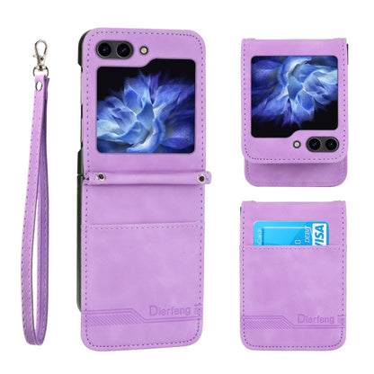 Dierfeng Dream Line TPU + PU Leather Phone Case, For Samsung Galaxy Z Flip6 / Flip7 FE, For Samsung Galaxy Z Fold6, For Samsung Galaxy Z Fold5, For Samsung Galaxy Z Flip5