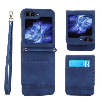 Dierfeng Dream Line TPU + PU Leather Phone Case, For Samsung Galaxy Z Flip6 / Flip7 FE, For Samsung Galaxy Z Fold6, For Samsung Galaxy Z Fold5, For Samsung Galaxy Z Flip5