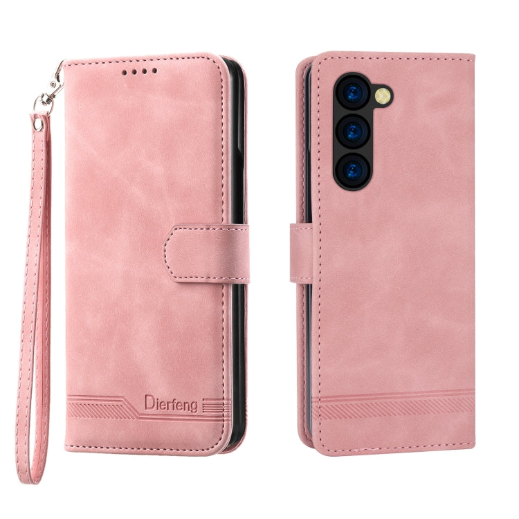 Dierfeng Dream Line TPU + PU Leather Phone Case, For Samsung Galaxy Z Flip6 / Flip7 FE, For Samsung Galaxy Z Fold6, For Samsung Galaxy Z Fold5, For Samsung Galaxy Z Flip5