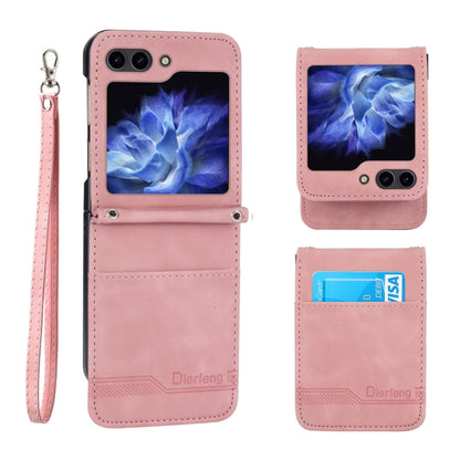 Dierfeng Dream Line TPU + PU Leather Phone Case, For Samsung Galaxy Z Flip6 / Flip7 FE, For Samsung Galaxy Z Fold6, For Samsung Galaxy Z Fold5, For Samsung Galaxy Z Flip5
