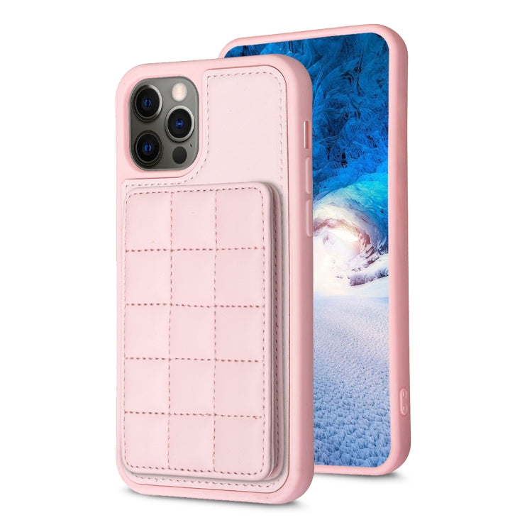 Grid Card Slot Holder Phone Case, For iPhone 14 Pro Max, For iPhone 15, For iPhone SE 2022 / SE 2020 / 8 / 7, For iPhone 13 Pro Max, For iPhone 13 Pro, For iPhone 12 / 12 Pro