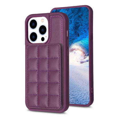 Grid Card Slot Holder Phone Case, For iPhone 14 Pro Max, For iPhone 15, For iPhone SE 2022 / SE 2020 / 8 / 7, For iPhone 13 Pro Max, For iPhone 13 Pro, For iPhone 12 / 12 Pro