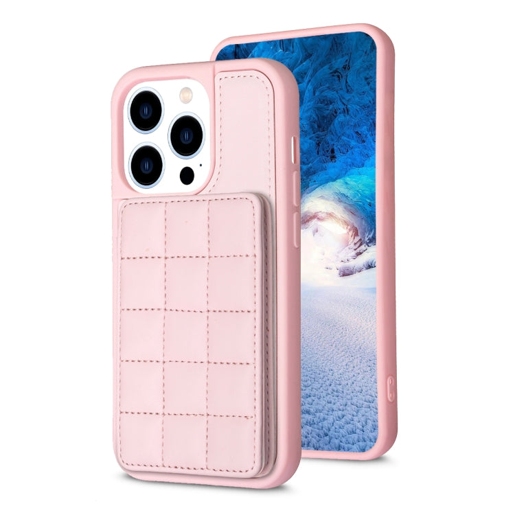 Grid Card Slot Holder Phone Case, For iPhone 14 Pro Max, For iPhone 15, For iPhone SE 2022 / SE 2020 / 8 / 7, For iPhone 13 Pro Max, For iPhone 13 Pro, For iPhone 12 / 12 Pro